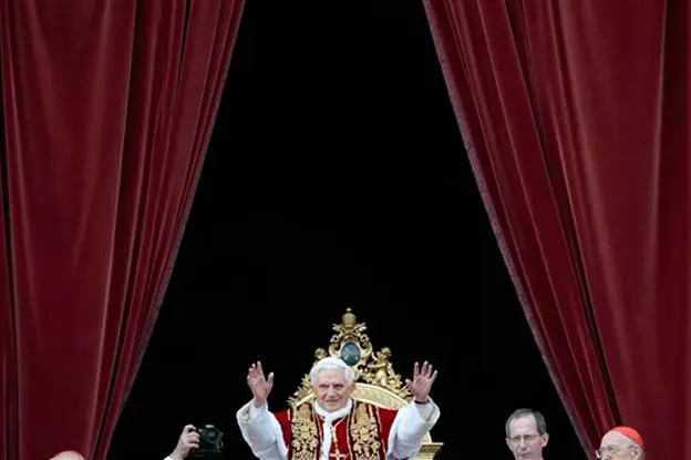 Pope Benedict during his Christmas mass